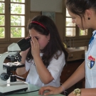 Aula prática no Laboratório de Ciências