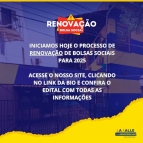 Renovação de Bolsas Sociais 2025