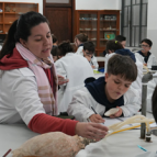 Aula de Ciências no Laboratório de Biologia