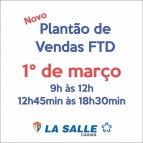 Novo Plantão de Vendas FTD