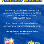 Feriado Nacional Dia do Trabalho