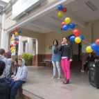 Intercambista venezuelana é recebida com festa