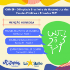 Menção Honrosa - OBMEP