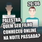 Quem seu filho conheceu online na noite passada?