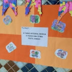 Turno Integral auxilia na decoração da Festa Junina