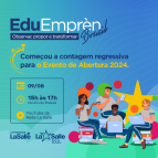 Acompanhe a abertura do Eduemprèn nesta sexta, 9/8