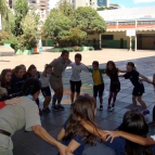 Grupo de Escoteiros Moacara visita a escola