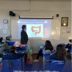 Visita na aula de ciências