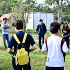 Estudantes visitam Comunidade Guarani