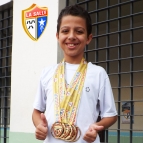 Aluno Arthur Rizzi conquista 4 medalhas em Torneio