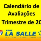 Está disponível o Calendário de Avaliações