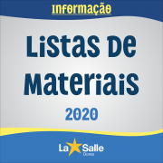Disponíveis as Listas de Materiais para 2020