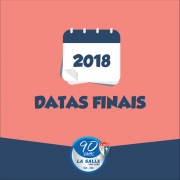 Datas importantes do final do ano letivo