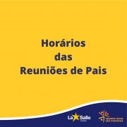 Informativo: reunião de pais