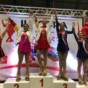 Aluna conquista 1º lugar em campeonato de patinação