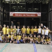 Estudantes visitaram o Museu de Valores 
