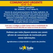 Comunicado Urgente