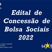 EDITAL DE CONCESSÃO DE BOLSA ASSISTENCIAL DA EDUCAÇÃ