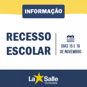 Feriado e Recesso Escolar