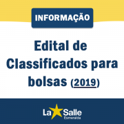 Candidatos Classificados para Bolsas 2019