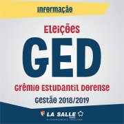 Processo eleitoral para composição do GED 2018/19