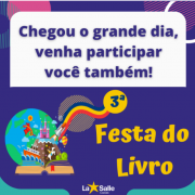 Início da 3ª Festa do Livro.