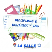 Confira os horários e disciplinas para 2015