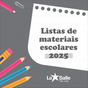 Listas de materiais escolares para 2025