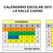 Calendário Escolar 2015