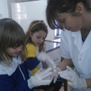 Aula no Laboratório de Ciências - 1º ano 