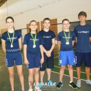 Campeões de badminton - Jogos Escolares da Juventude