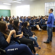 Pastoral La Salle Brasil-Chile visita a escola