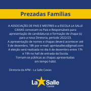 Associação de Pais e Mestres convocam...
