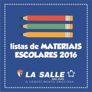 Listas de Materiais Escolares 2016