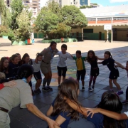 Grupo de Escoteiros Moacara visita a escola