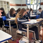 Estudantes participam da OBA 2026