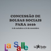 Concessão de Bolsas de Estudo para 2026