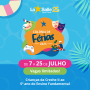 Inscrições abertas: Colônia de Férias - Julho/2025