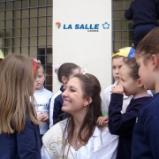 Alexandra Paniz Marchesini visita o La Salle Caxias