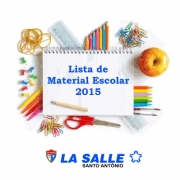 Lista de Materiais Escolares para 2015