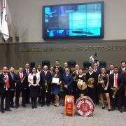 Banda Marcial é homenageada na Câmara Municipal