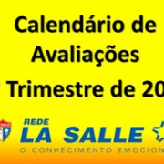Está disponível o Calendário de Avaliações