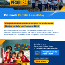 Vote na mostra La Salle em Pesquisa
