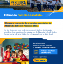 Vote na mostra La Salle em Pesquisa