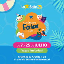 Inscrições abertas: Colônia de Férias - Julho/2025