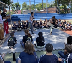 Herança africana é vivenciada na escola  