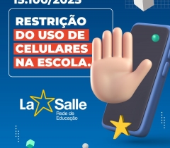 Uso do celular no Colégio.