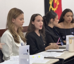 Estudantes simulam COP 2026 e debatem clima